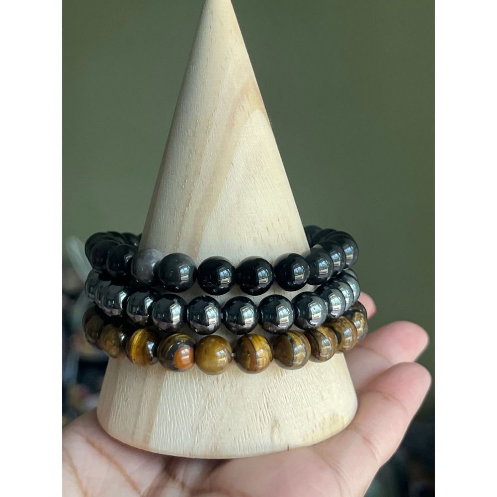 Crystal Bracelet Trio for Protection and Success